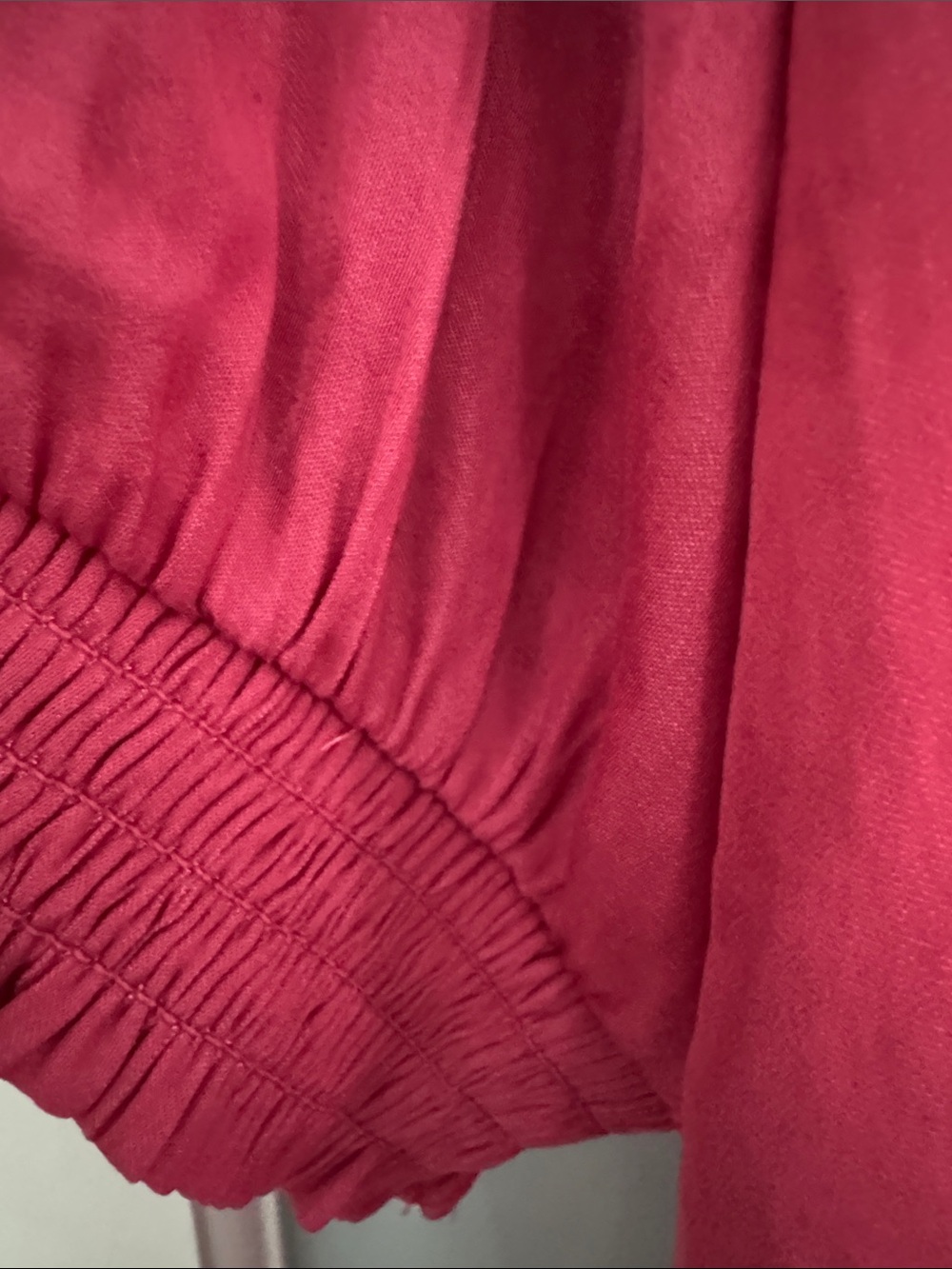 Maison Jules Raspberry Button-Front V-Neck Blouse - Picture 6 of 8